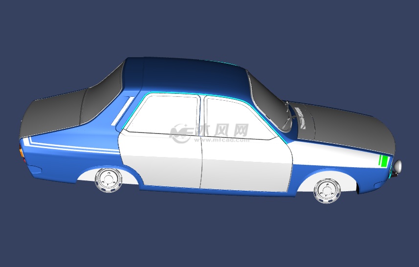 renault12汽车设计模型