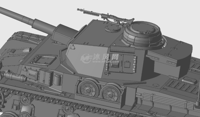 t虎式坦克结构模型 军工模型图纸 沐风网