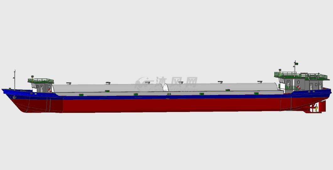 大型海运货轮模型侧面图