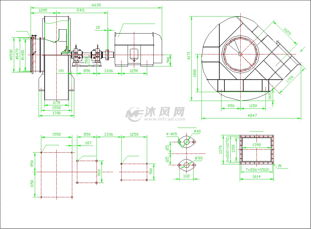 鼓风机图纸