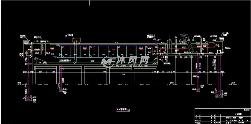 15万吨污水厂细格栅曝气沉砂池图纸