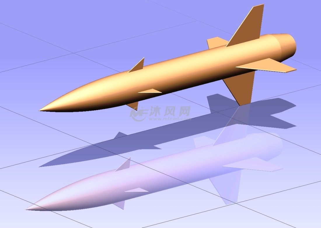 导弹模型图 - 军工模型图纸 - 沐风网