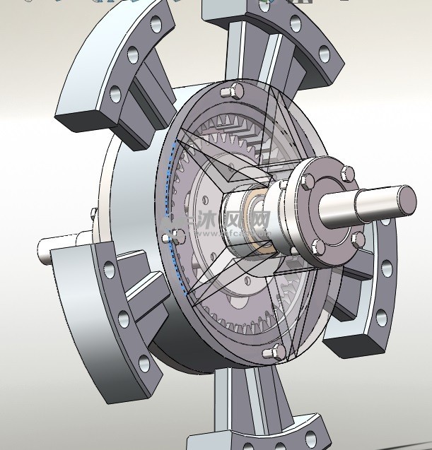 减速器半透明内部结构