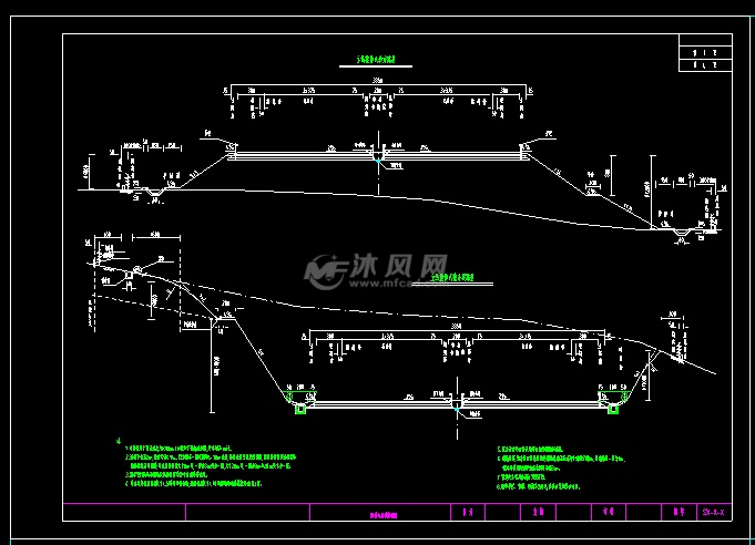 六车道高速公路路基标准横断面图dwg