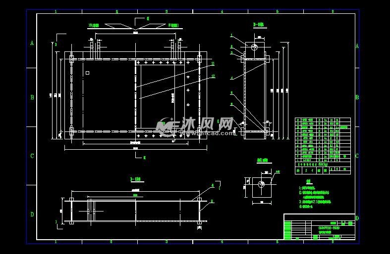 cad建筑图纸 水利工程图纸 闸门启闭机图 水闸相关图 免费发布设计