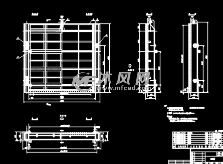 溢洪道钢闸门设计结构图