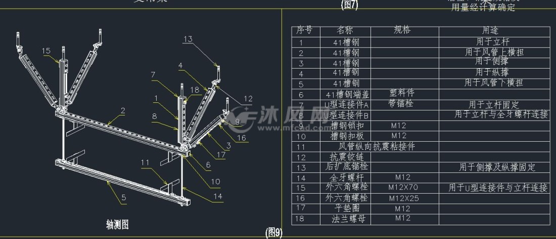 暖通抗震支吊架设计说明/风机抗震支架