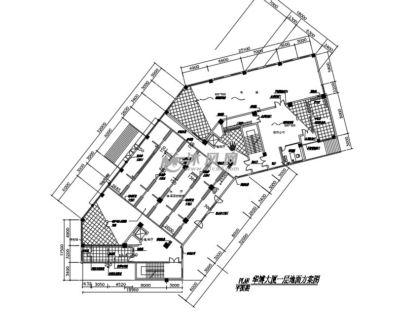 天花图,公共空间平面,天花图,详图等