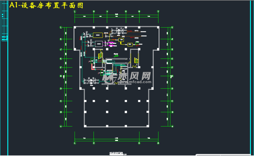 a1-设备房布置平面图