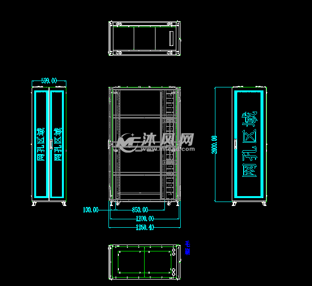 服务器机柜600x1250x2000