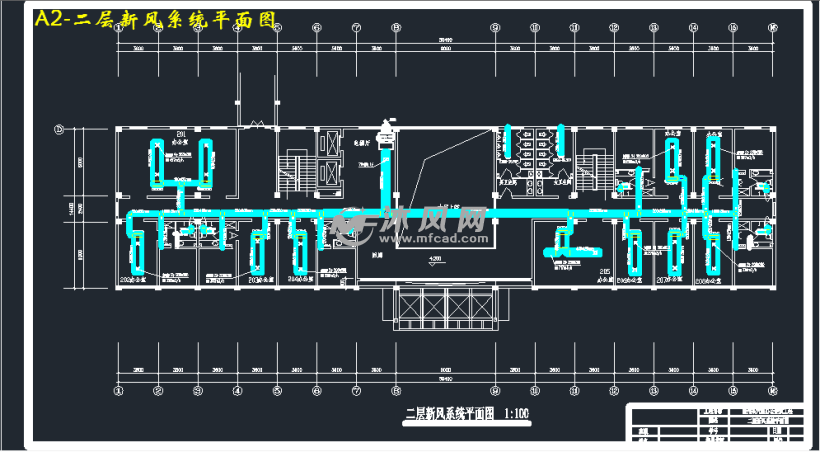 a2-二层新风系统平面图