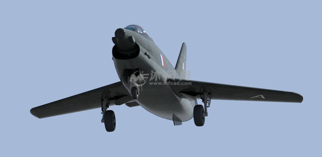 菲亚特g91攻击机三维模型cad