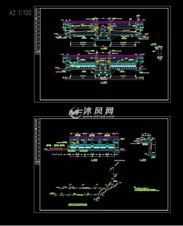 给水处理v型滤池工艺图