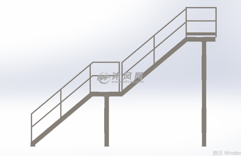 楼梯三维设计模型3d图