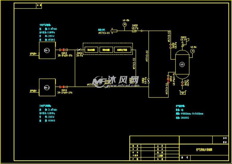 压缩空气系统流程图