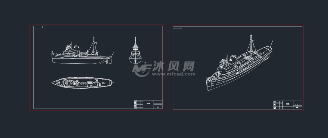 标签、标牌与拖轮模型制作图纸