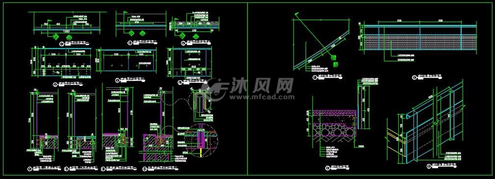 玻璃栏杆铁艺矮栏杆施工图