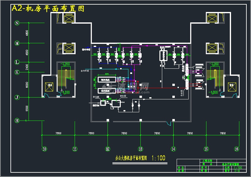 a2-机房平面布置图