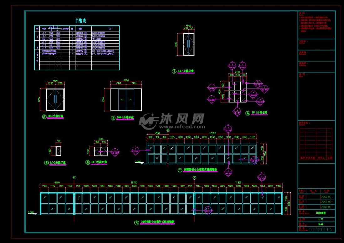 门窗大样图