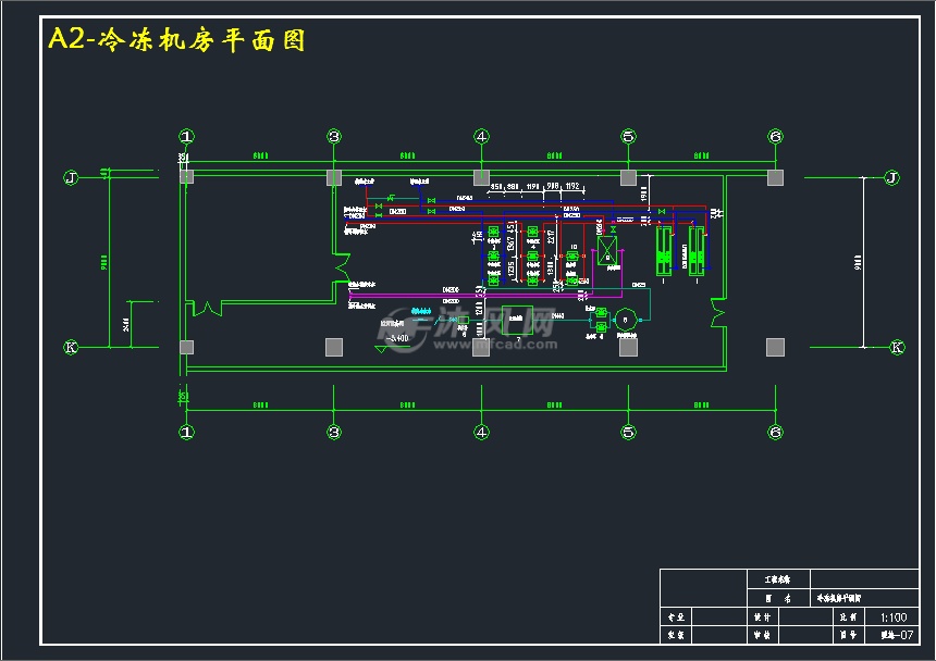 a2-冷冻机房平面图