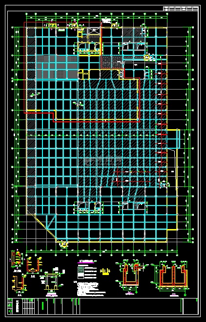 地下室顶板板配筋图