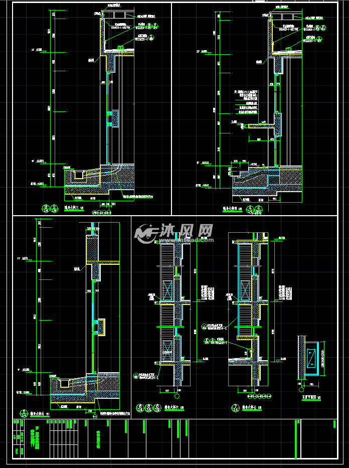 模型库 cad建筑图纸 建筑图纸 办公建筑 高层办公楼建筑图纸