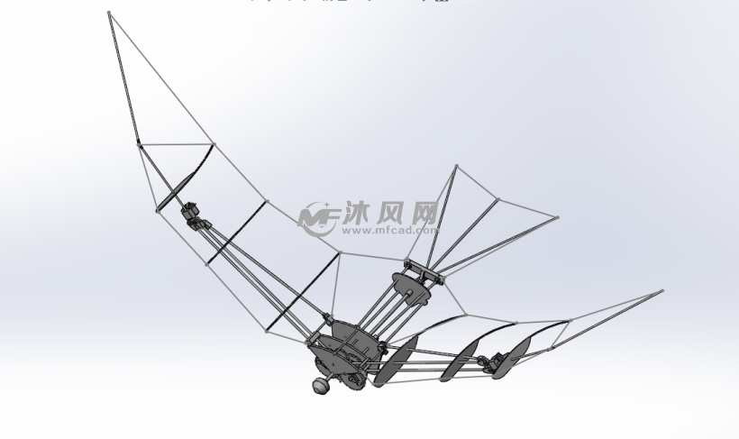 仿生分布式驱动扑翼设计-源文件 - 航空航天图纸 - 沐风网