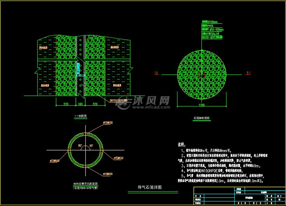 导气石笼详图