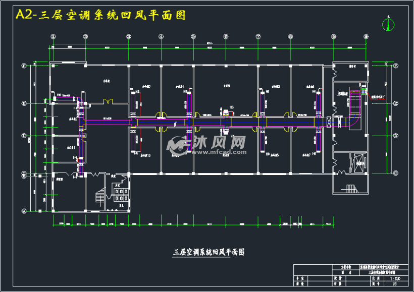 a2-三层空调系统回风平面图