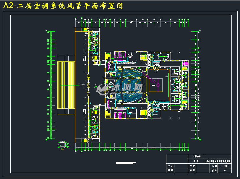 a2-二层空调系统风管平面布置图