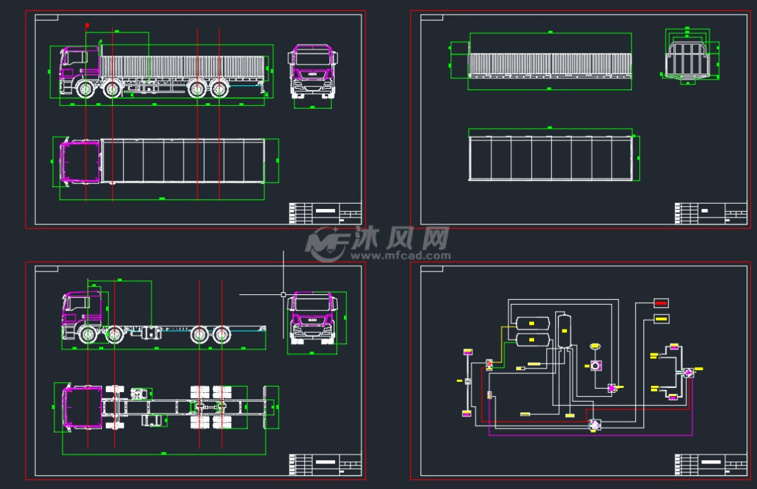 重型卡车图纸