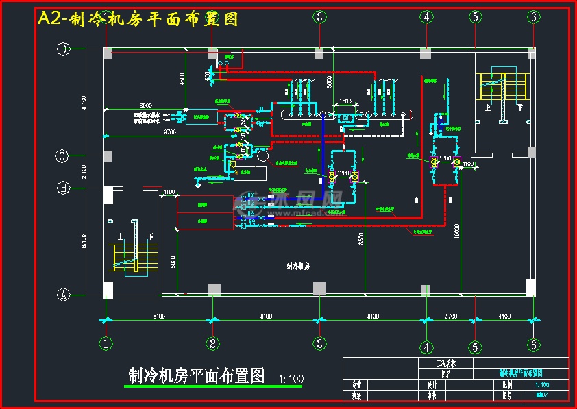a2-制冷机房平面布置图