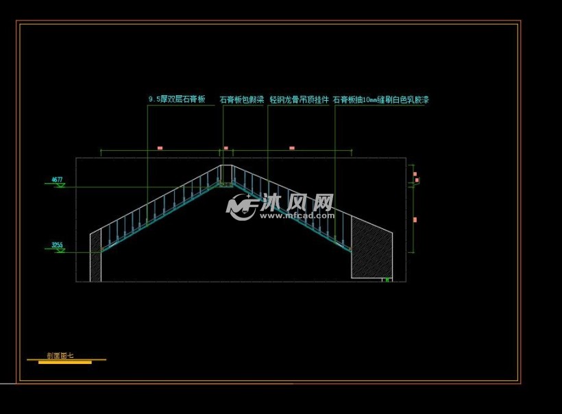 立面二层原始结构及墙体定位二层平面顶面布置二层地面铺装及水路布置