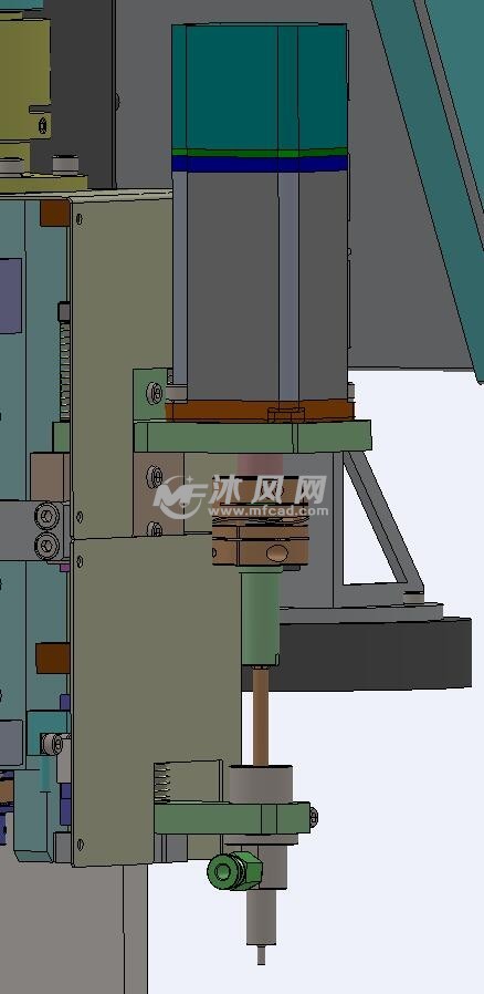 伺服锁紧机构的图纸预览图