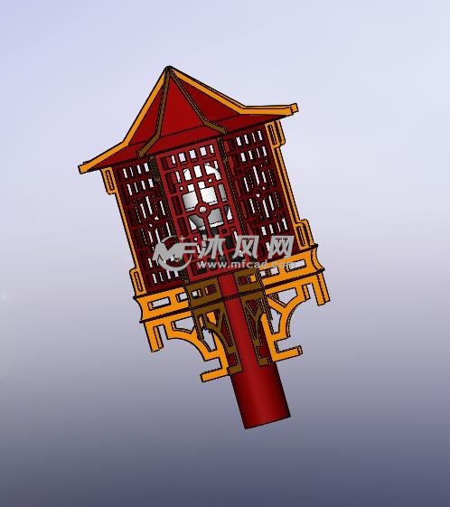 激光切割灯笼 - 灯图纸 - 沐风网
