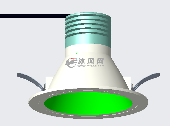 简约led筒灯设计 灯图纸 沐风网