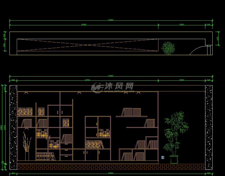 部分衣柜立面图