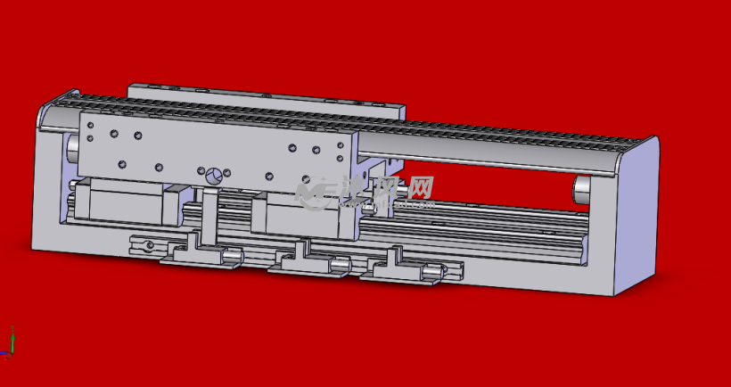 bcm13 - 单轴直线电机模组 磁栅尺编码器 ls15系列·有铁芯动子轴测图