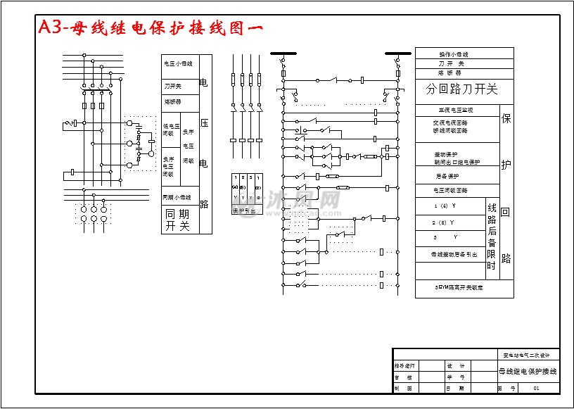 某变电站电气二次部分设计