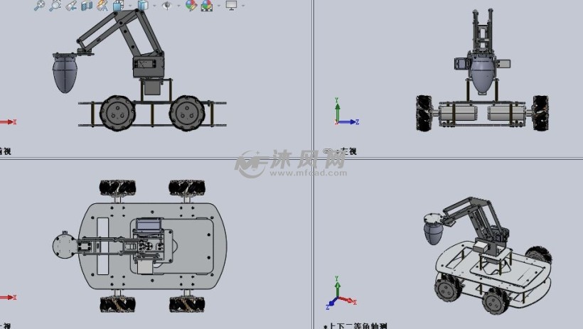 舵机机械手抓取智能小车