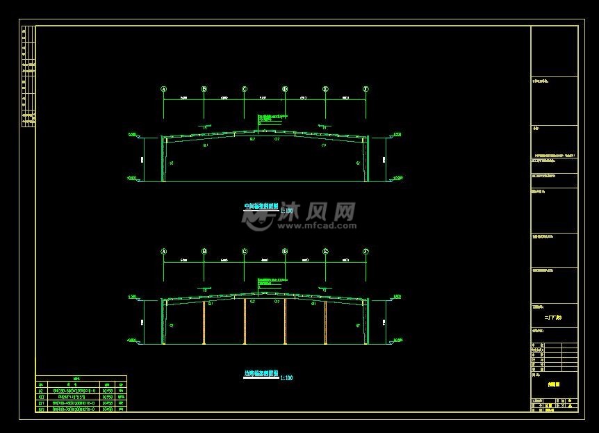 河南单跨门式刚架厂房火电厂工程8张