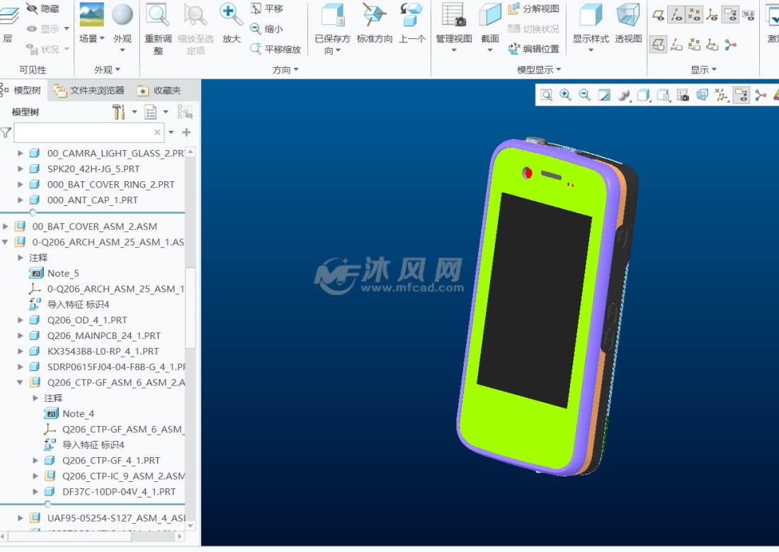 通讯工具 手机         本图是一款智能手机的设计图,包含内部结构图