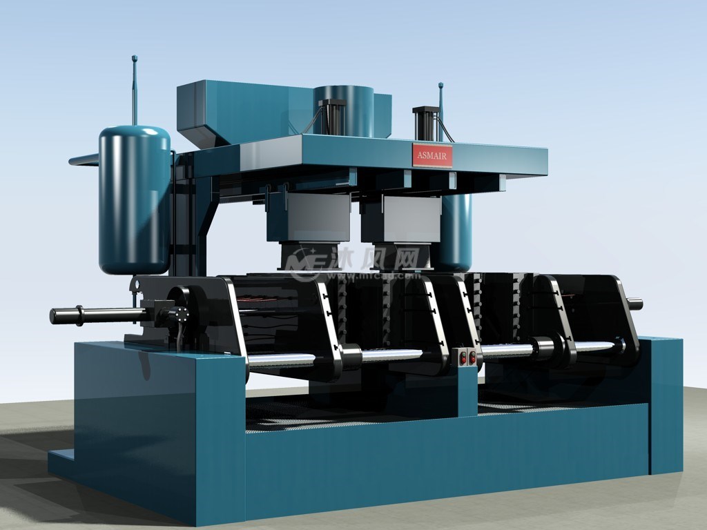 覆膜砂壳芯机三维模型cad
