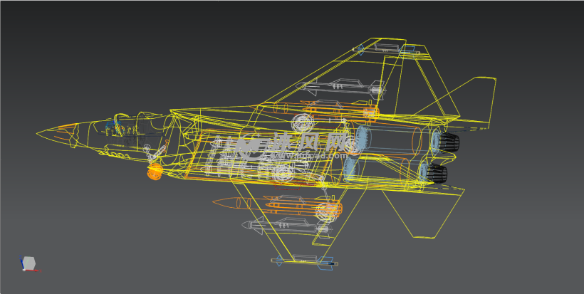 歼31隐身战斗机ug模型 - 航空航天图纸 - 沐风网