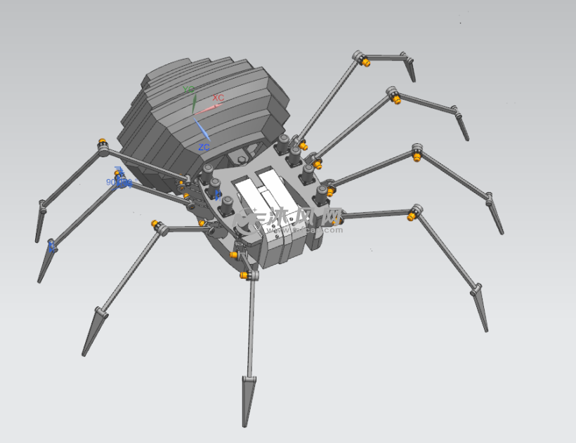 仿生蜘蛛机器人设计
