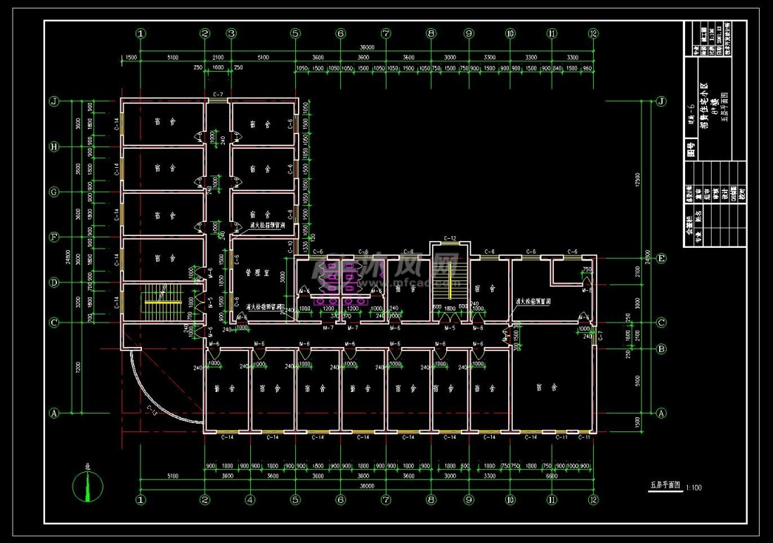 某小区写字楼建筑结构图