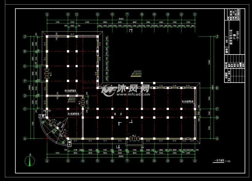 某小区写字楼建筑结构图