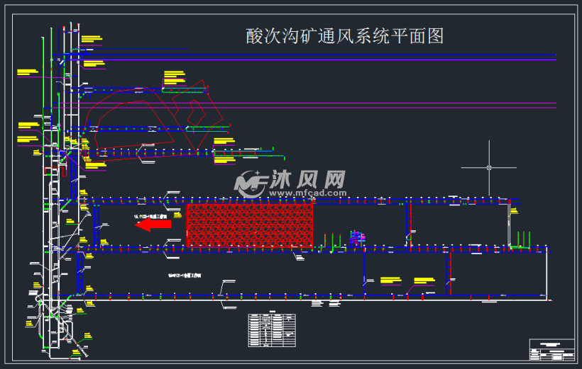 图名,图纸,图纸说明,图签的要求以及图例的位置要求与矿井通风系统图