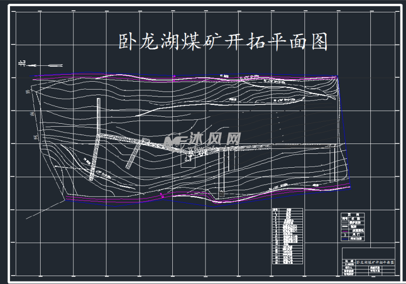 美观,图面整洁,线条均匀光滑采掘工作面名称完整,标注清楚新鲜风流与