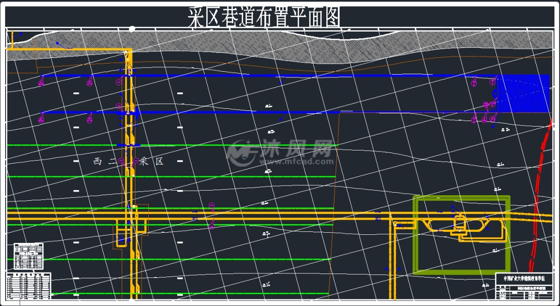 采区巷道布置平面图